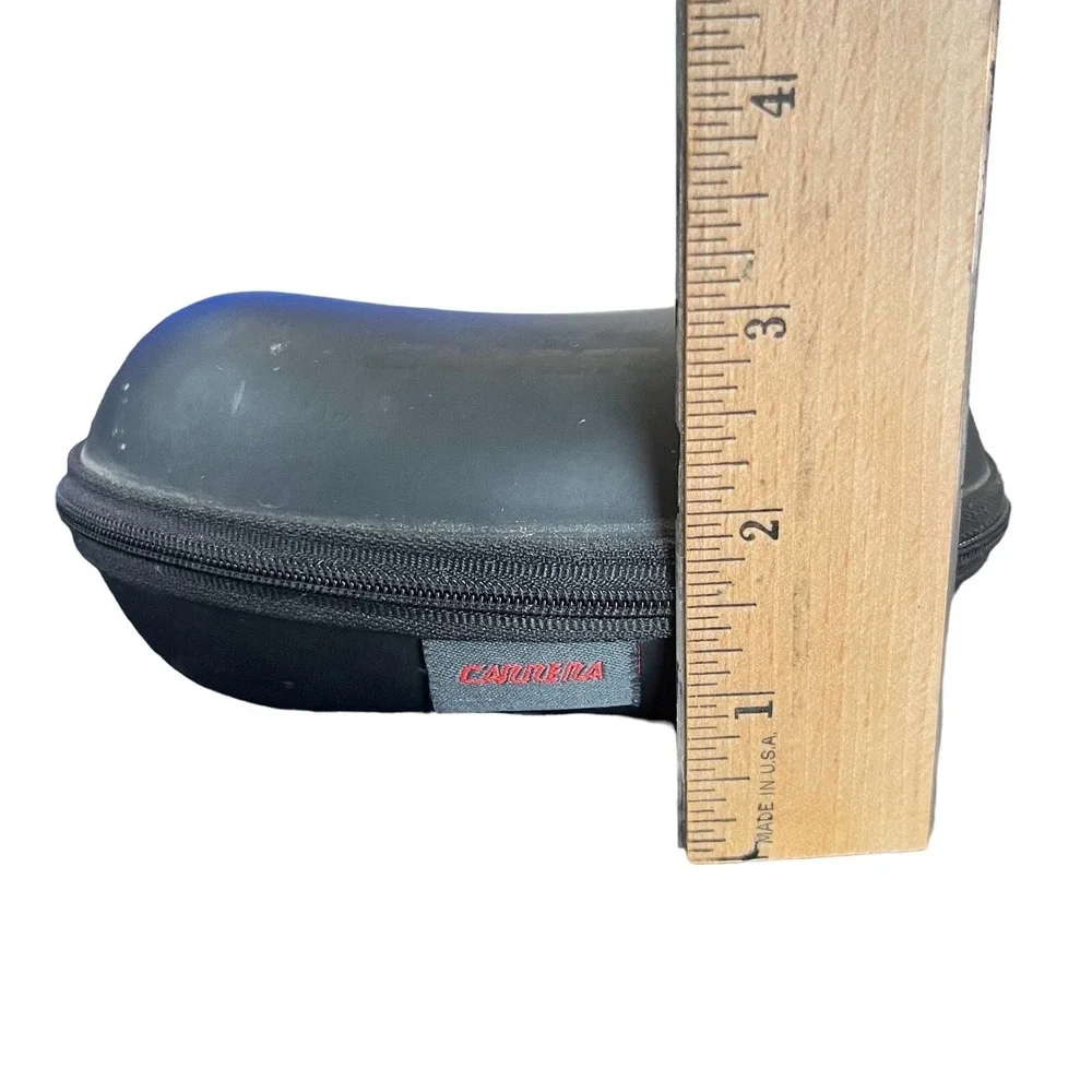 Carrera Eyeglasses Sunglasses Case Black Hard Shell Zip Travel Protective Case